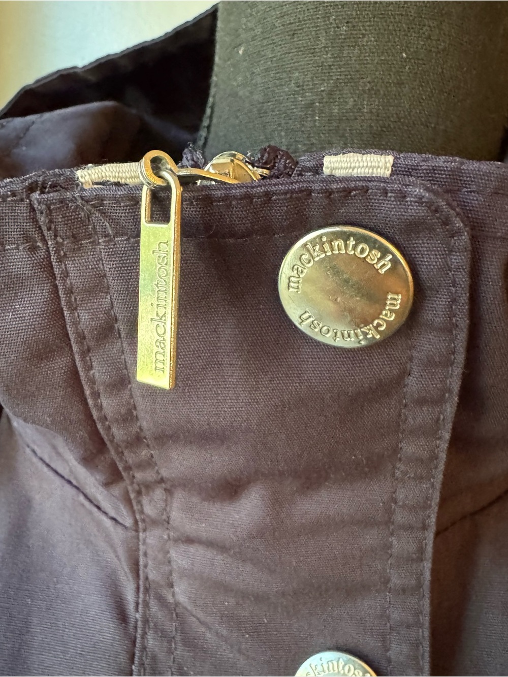 Mackintosh New England Hooded Utility Jacket - Navy 2X - Picture 8 of 11